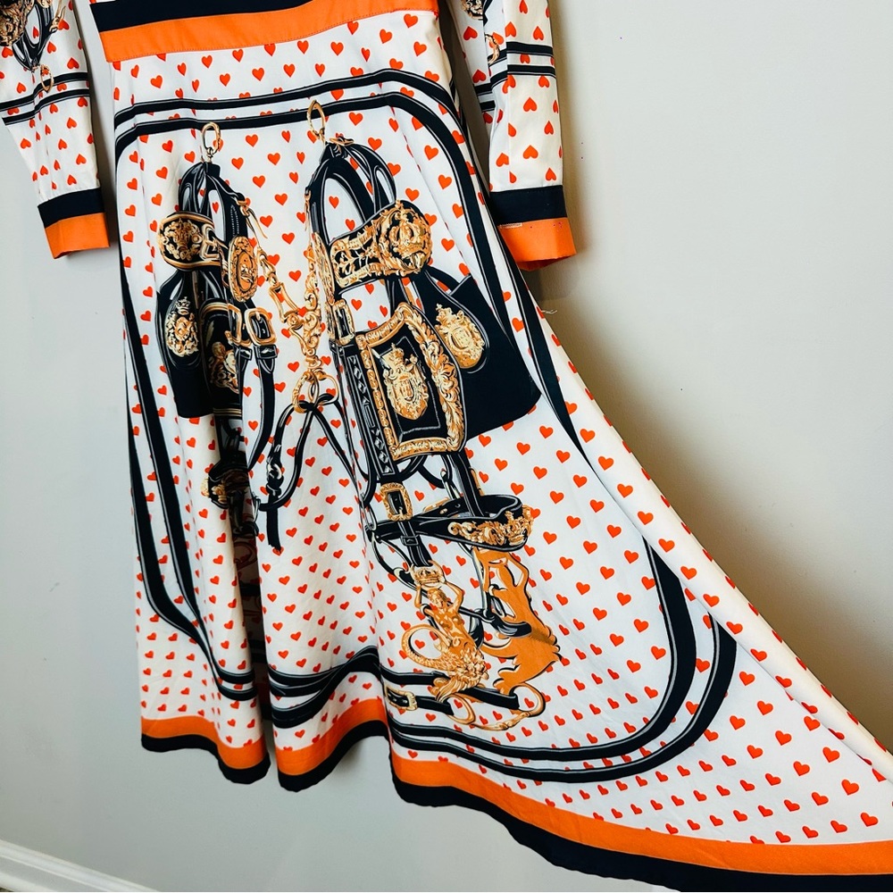 Multicolored Poker Card Long Sleeves‎ Dress Womens Size M Runs Size XS.C72 - Picture 11 of 16